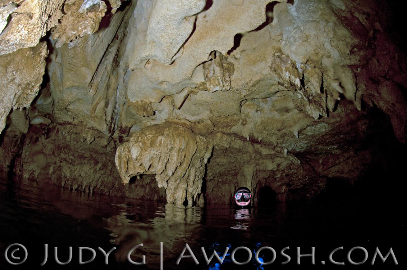 Cathedral Cave Limestone Formations in Palau