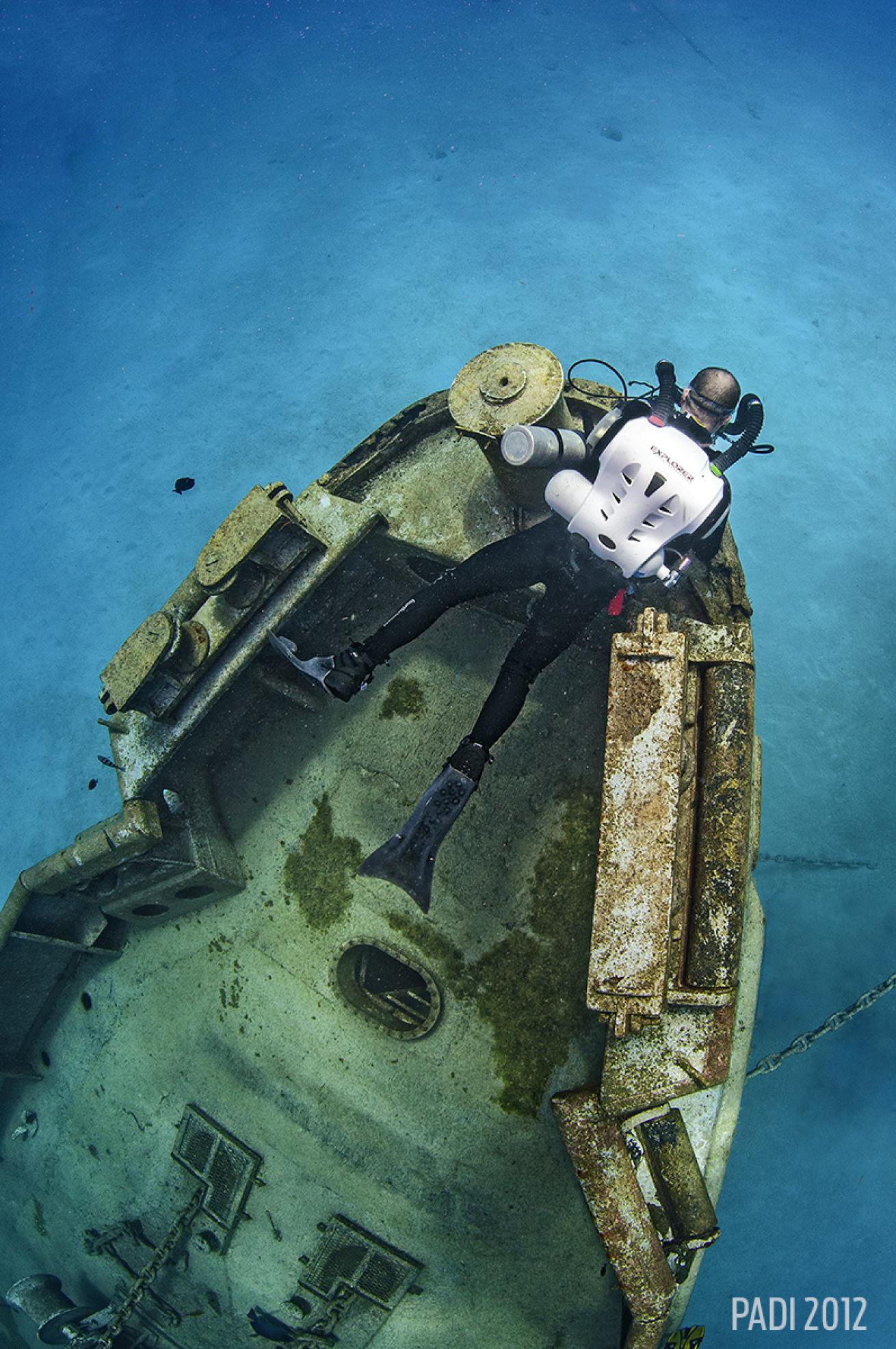 Wreck Diving in the Cayman Islands Underwater Photo