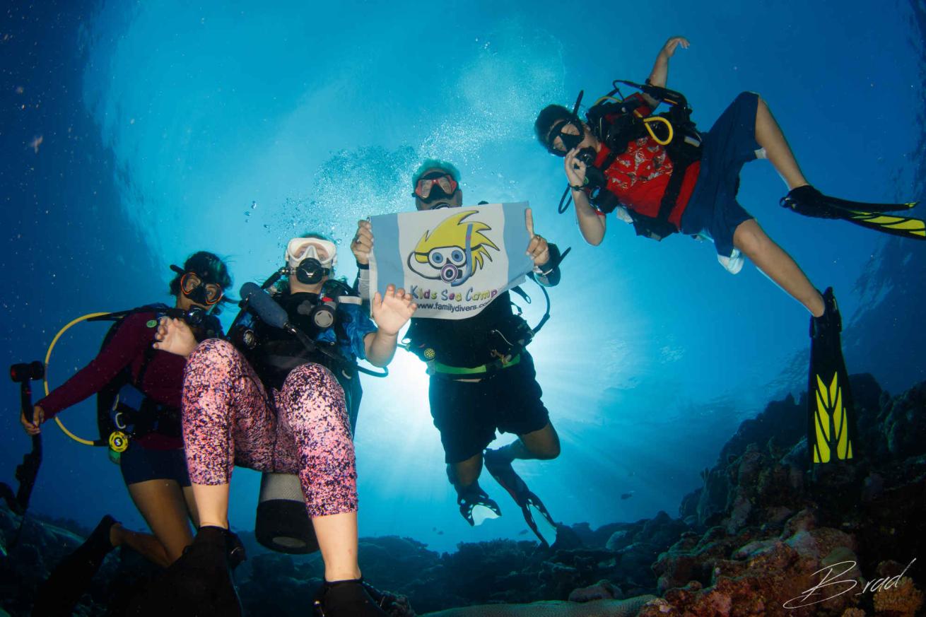 kids sea camp scuba diving family
