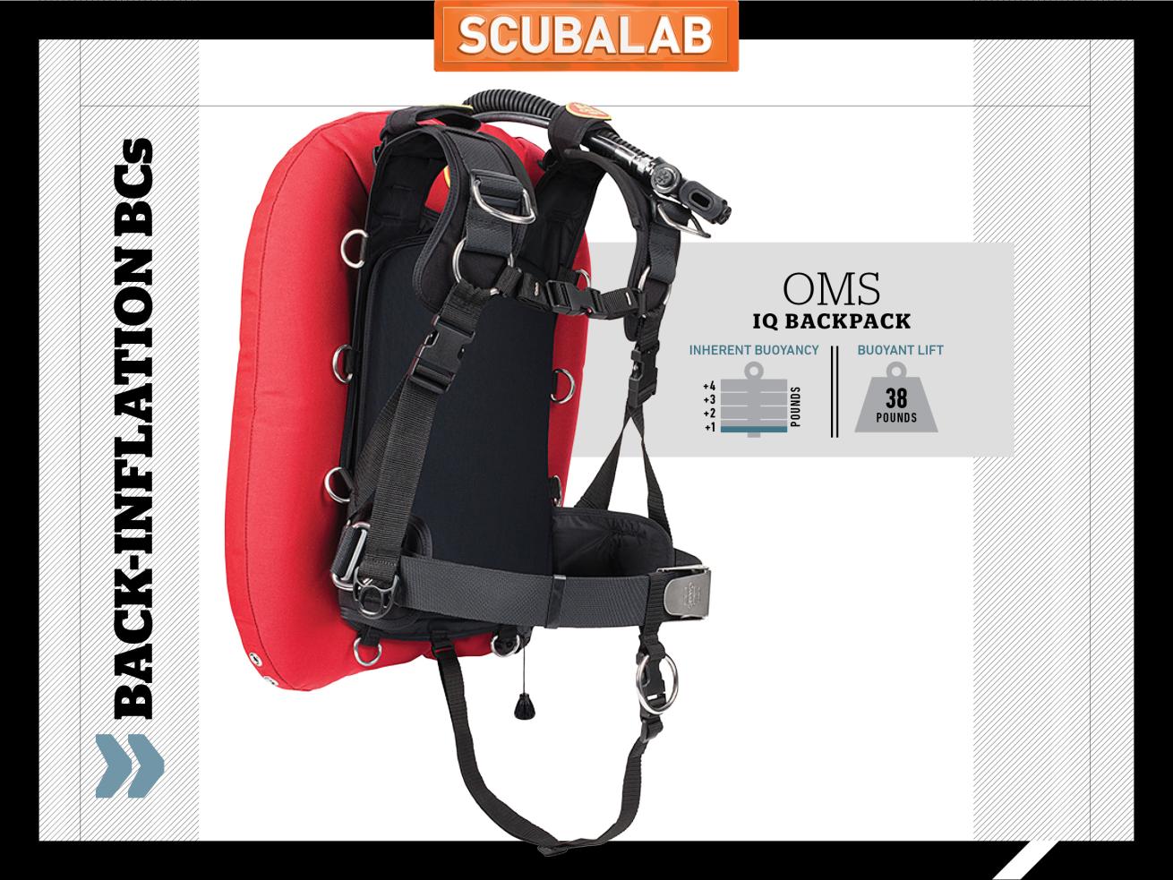 Scuba Diving BC back-inflate review OMS IQ Backpack