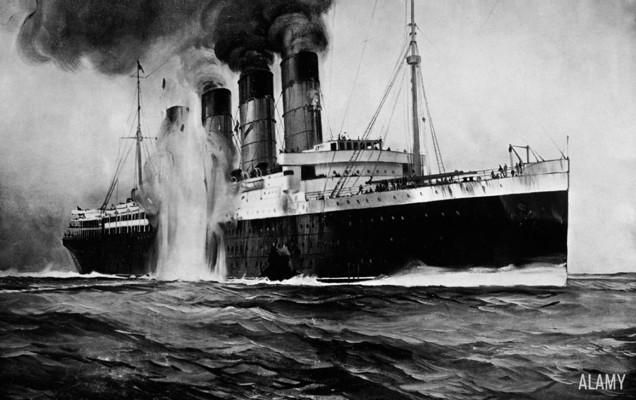 lusitania shipwreck ireland