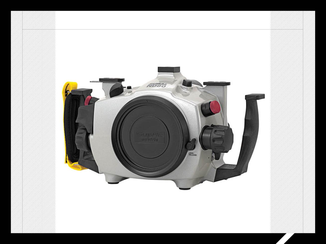 Nikon D810 camera and underwater housing.