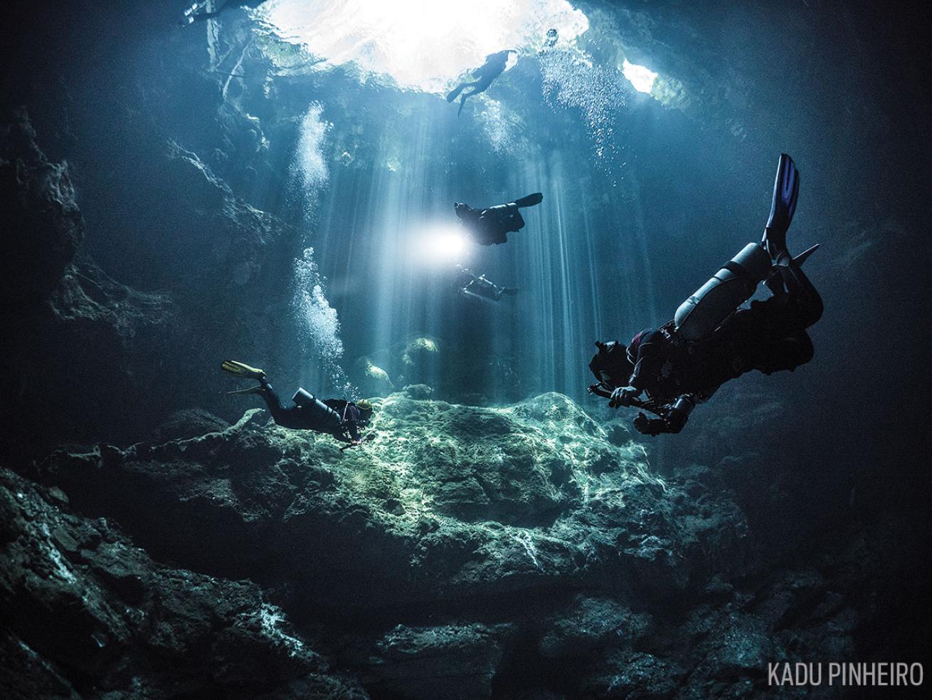 Best cave and cavern diving in Caribbean Mexico cenotes