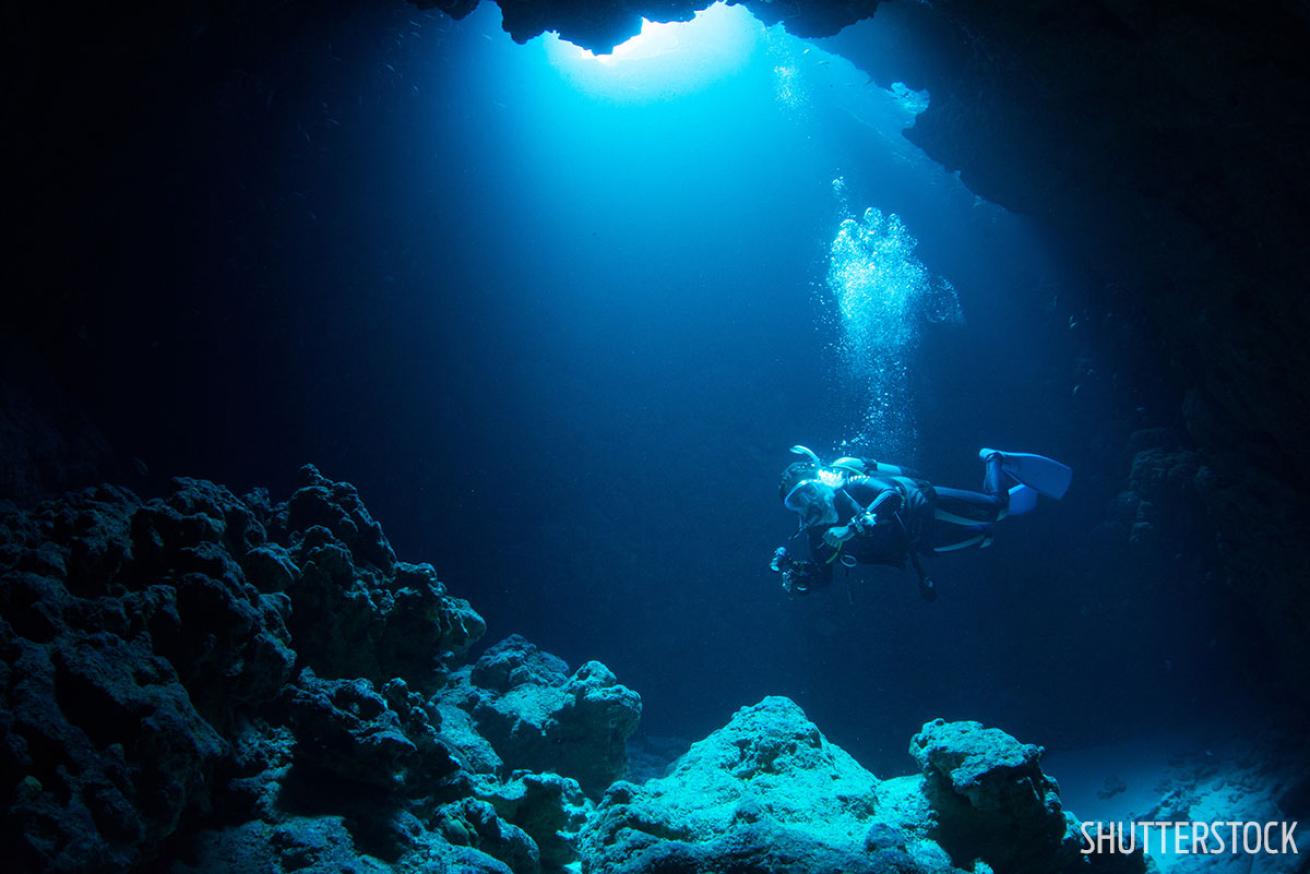 Best cave diving caverns Pacific Indian Oceans Palau