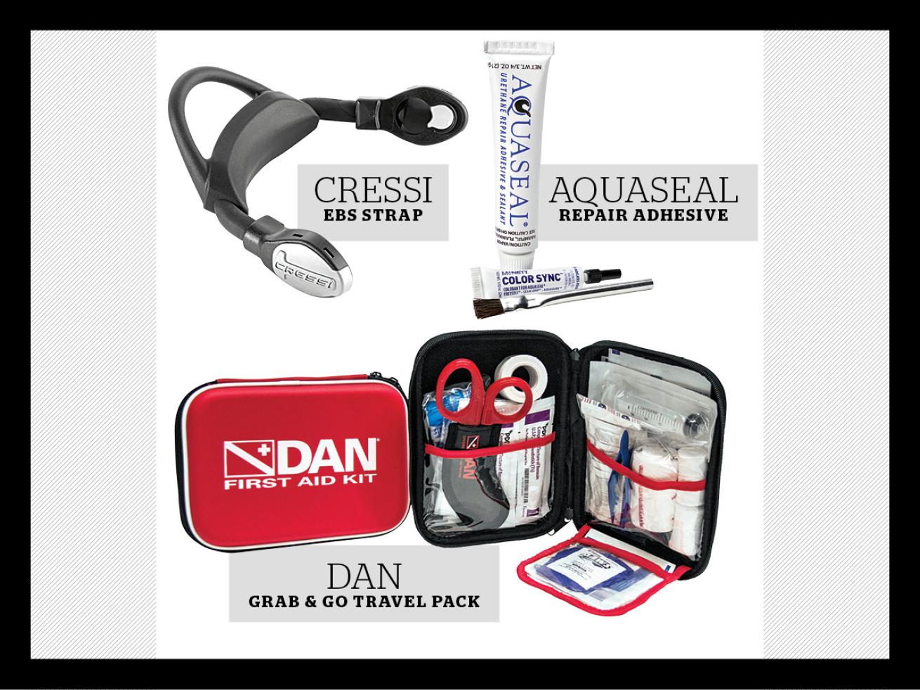 scuba diving gear for your save-a-dive kit