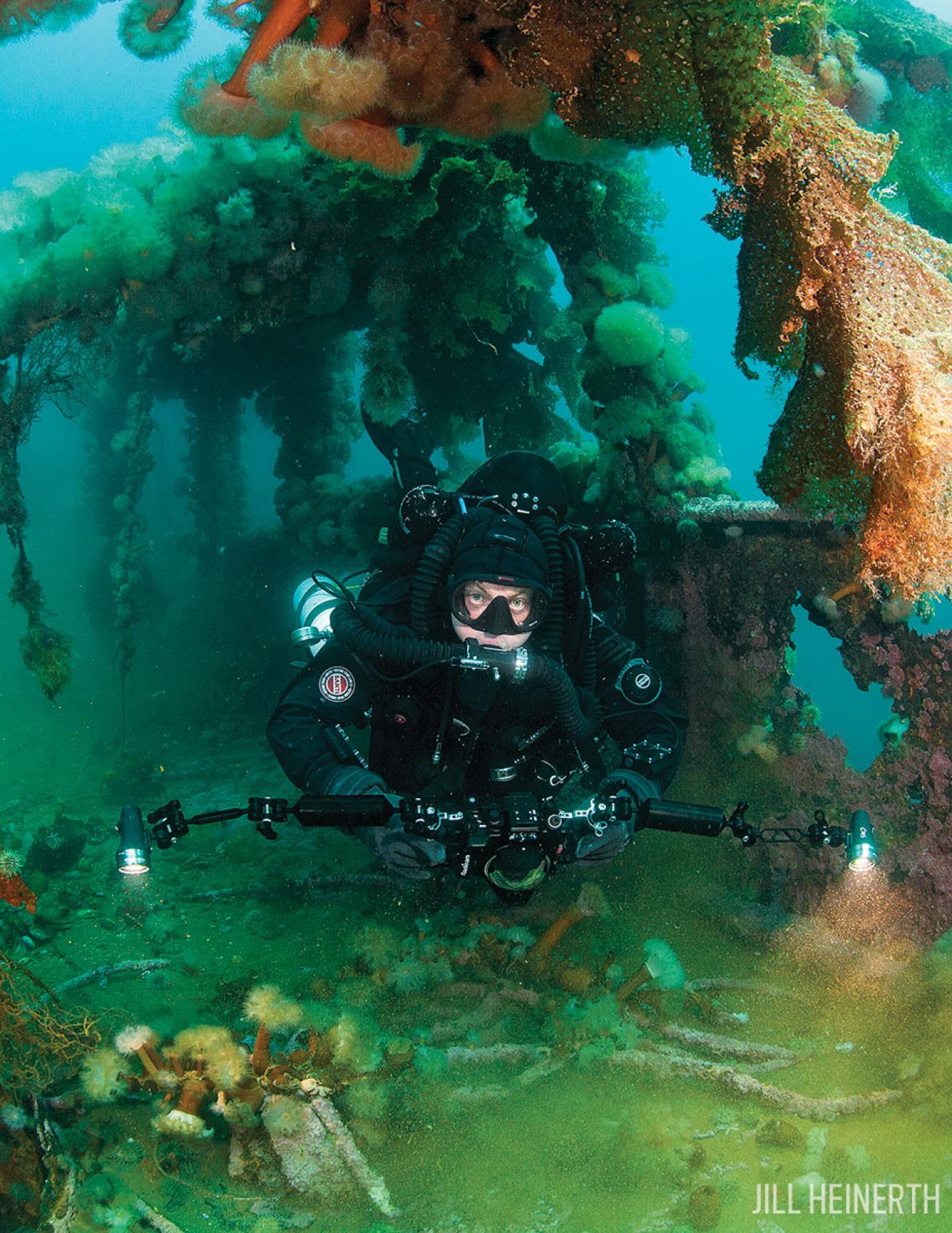 Wreck diving at Bell Island Newfoundland