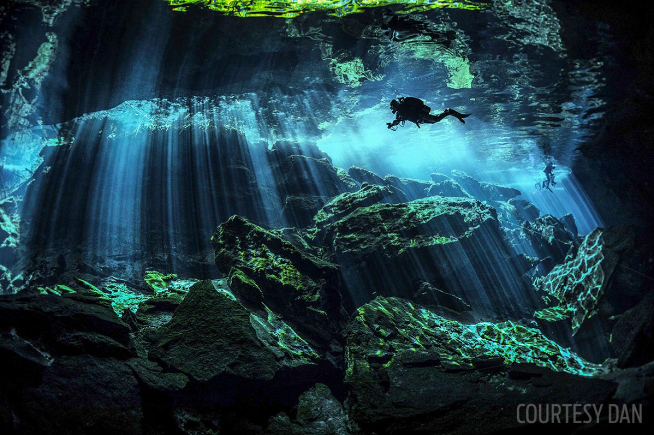 Scuba Diving in Caverns 