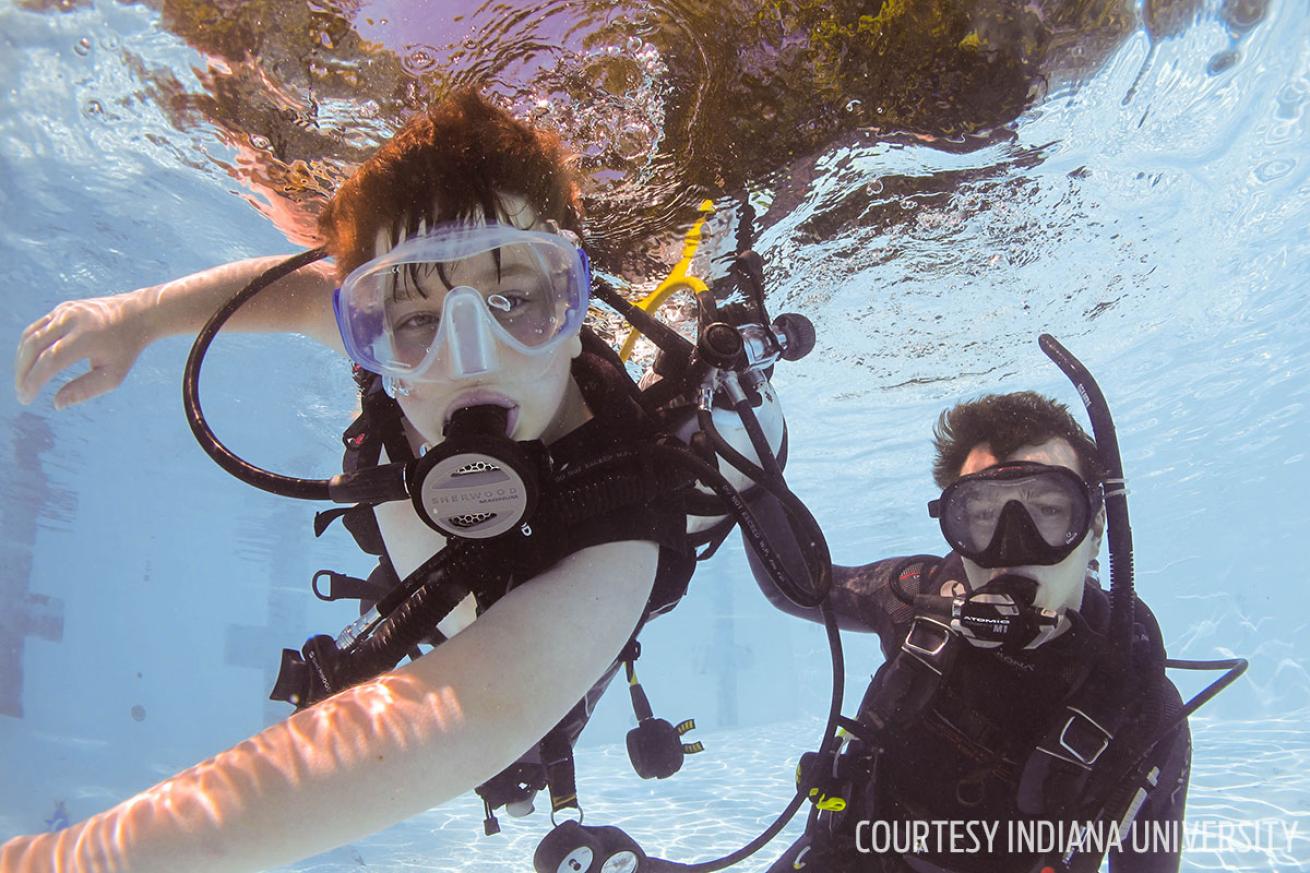 Adaptive scuba diving program for kids