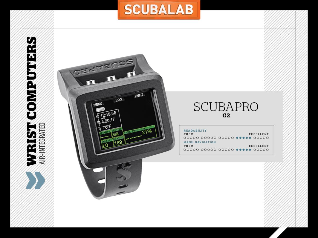 Scubapro G2 dive computer ScubaLab review