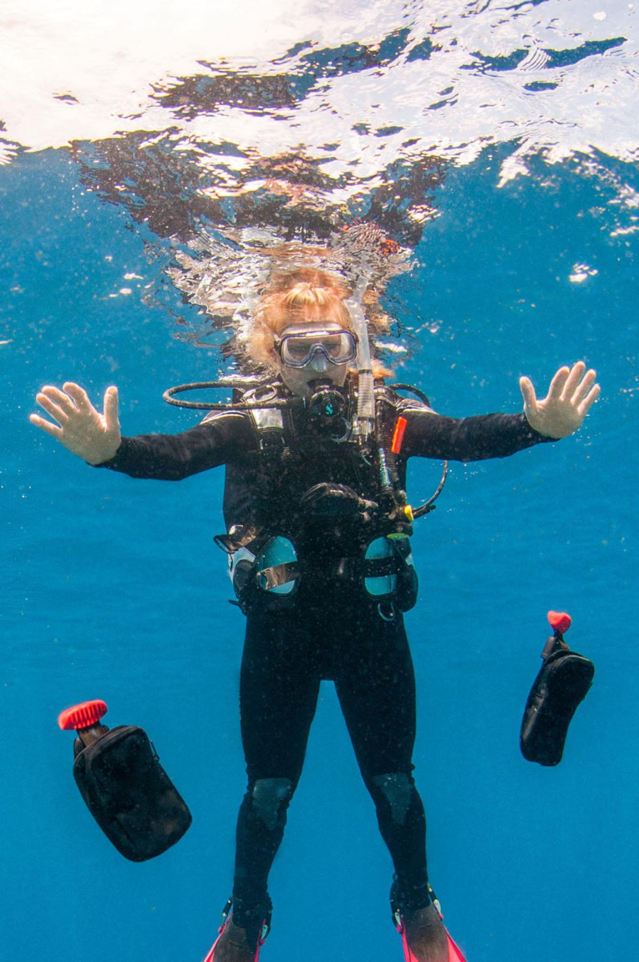 Scuba Diver Ditches Weights