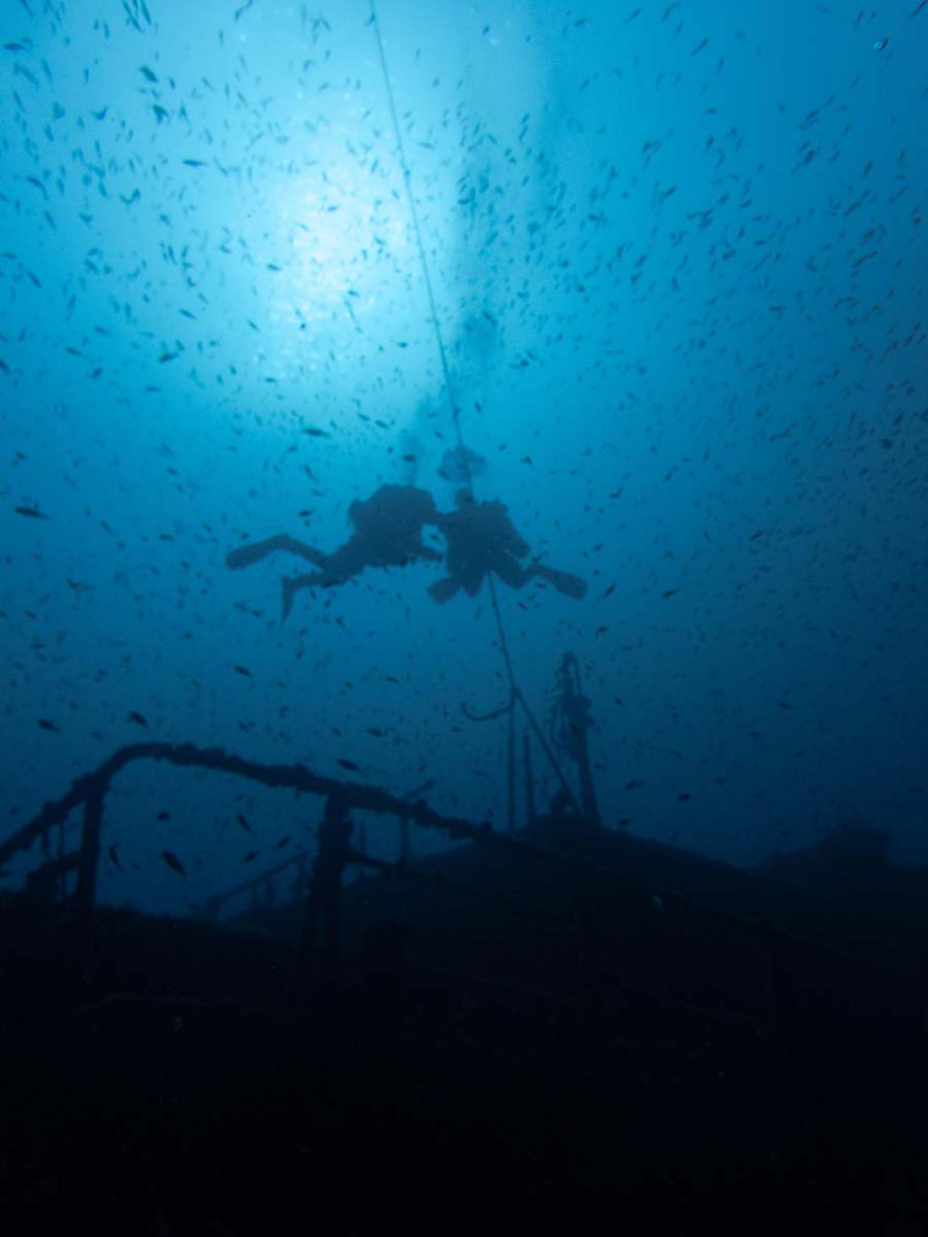 Divers on Haven wreck