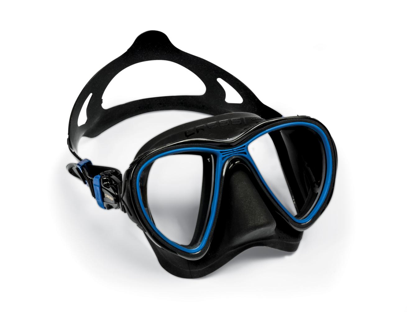 Cressi Single Lens Frameless Scuba Mask for Good Visibility - F-Dual:  Designed in Italy