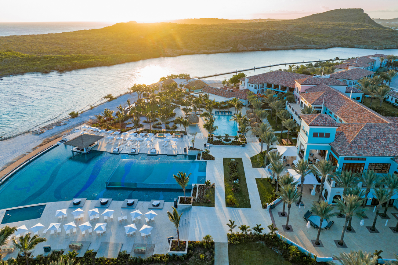 Ariel view of the resort