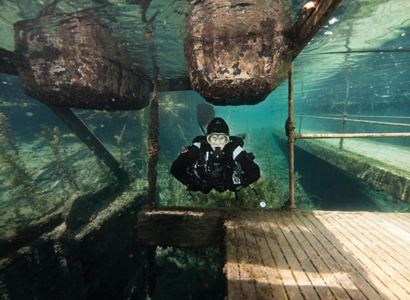 Scuba diving Dutch Springs in Bethlehem, Pennsylvania