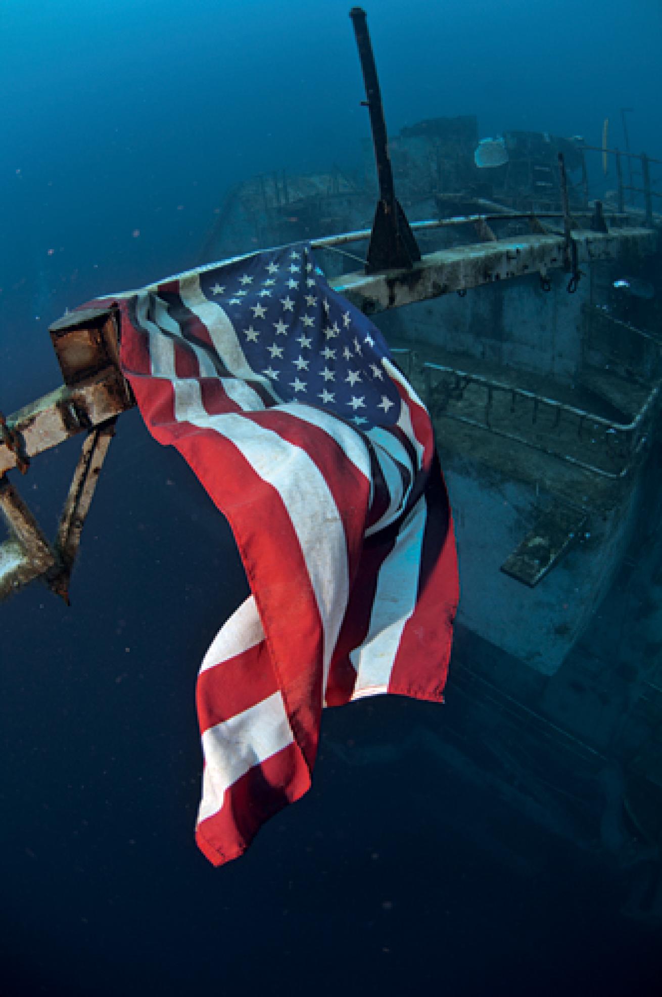 Wreck dive on the Oriskany in Pensacola, Florida