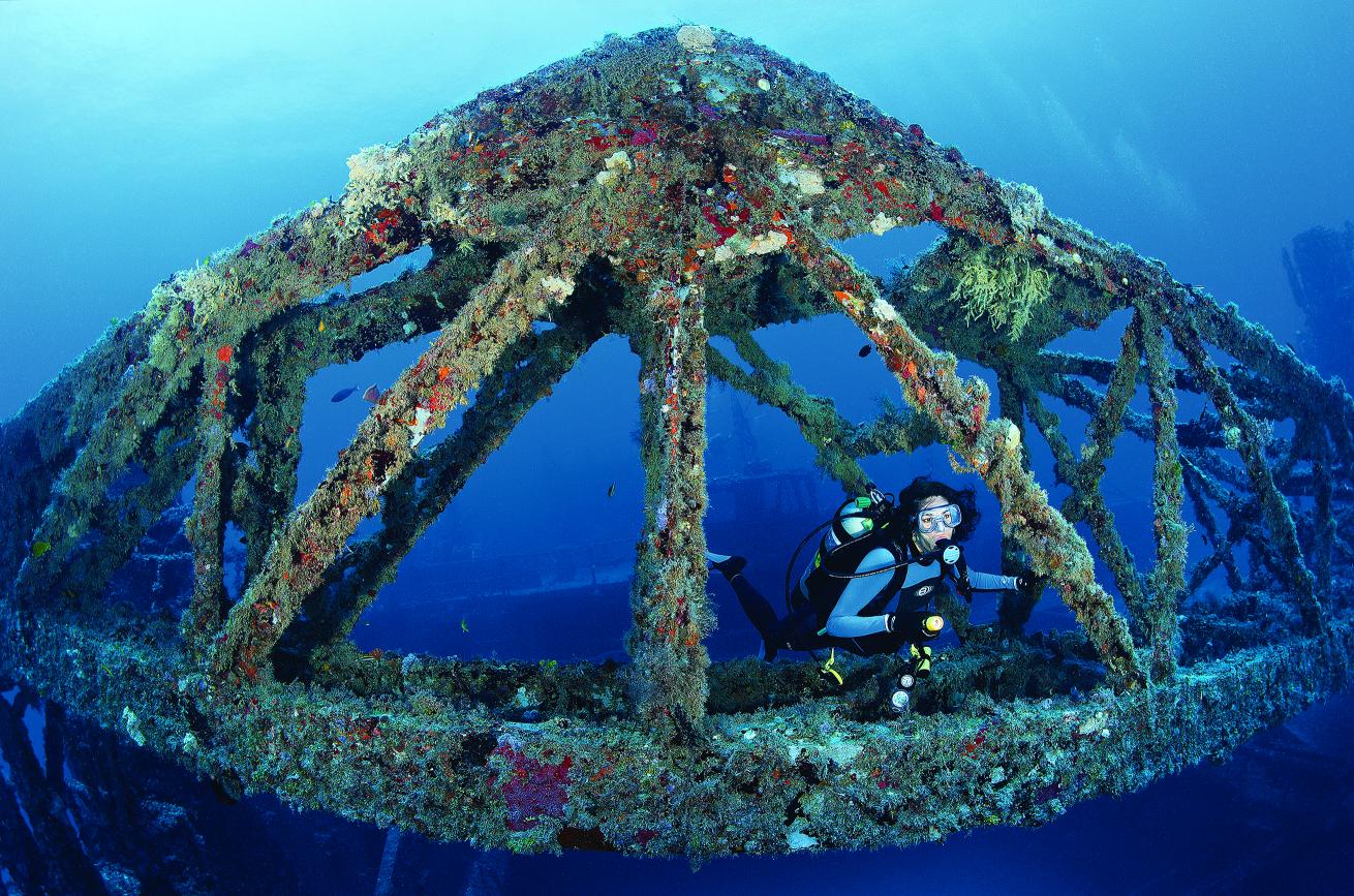 scuba diving artificial reefs 