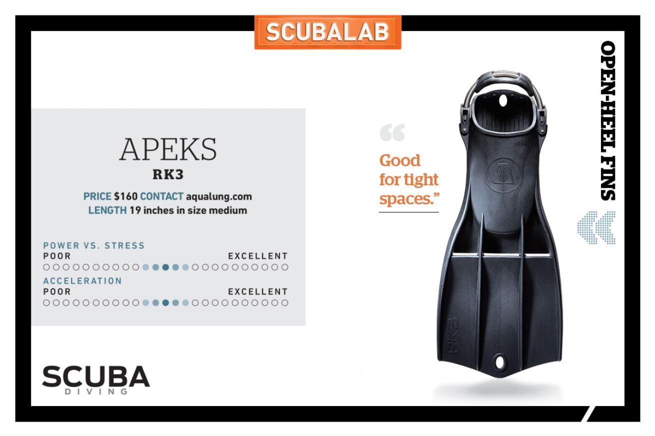 ScubaLab fin review Apeks RK3