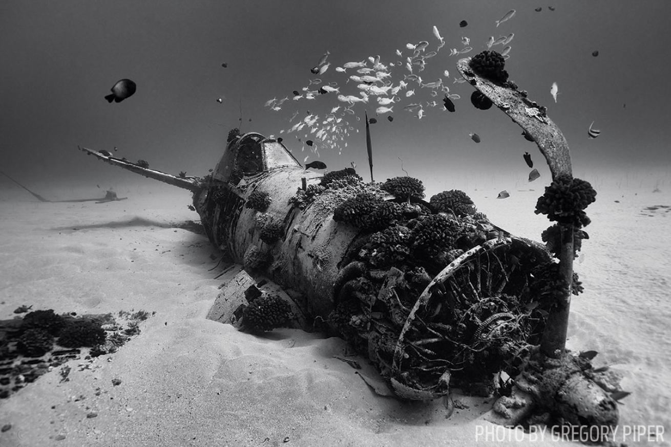 Vought F4U Corsair Oahu Hawaii wreck diving