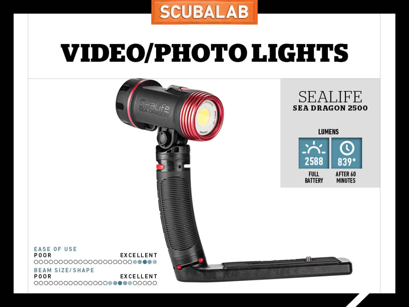 SeaLife Sea Dragon 2500 Underwater Video Light Reviewed by ScubaLab