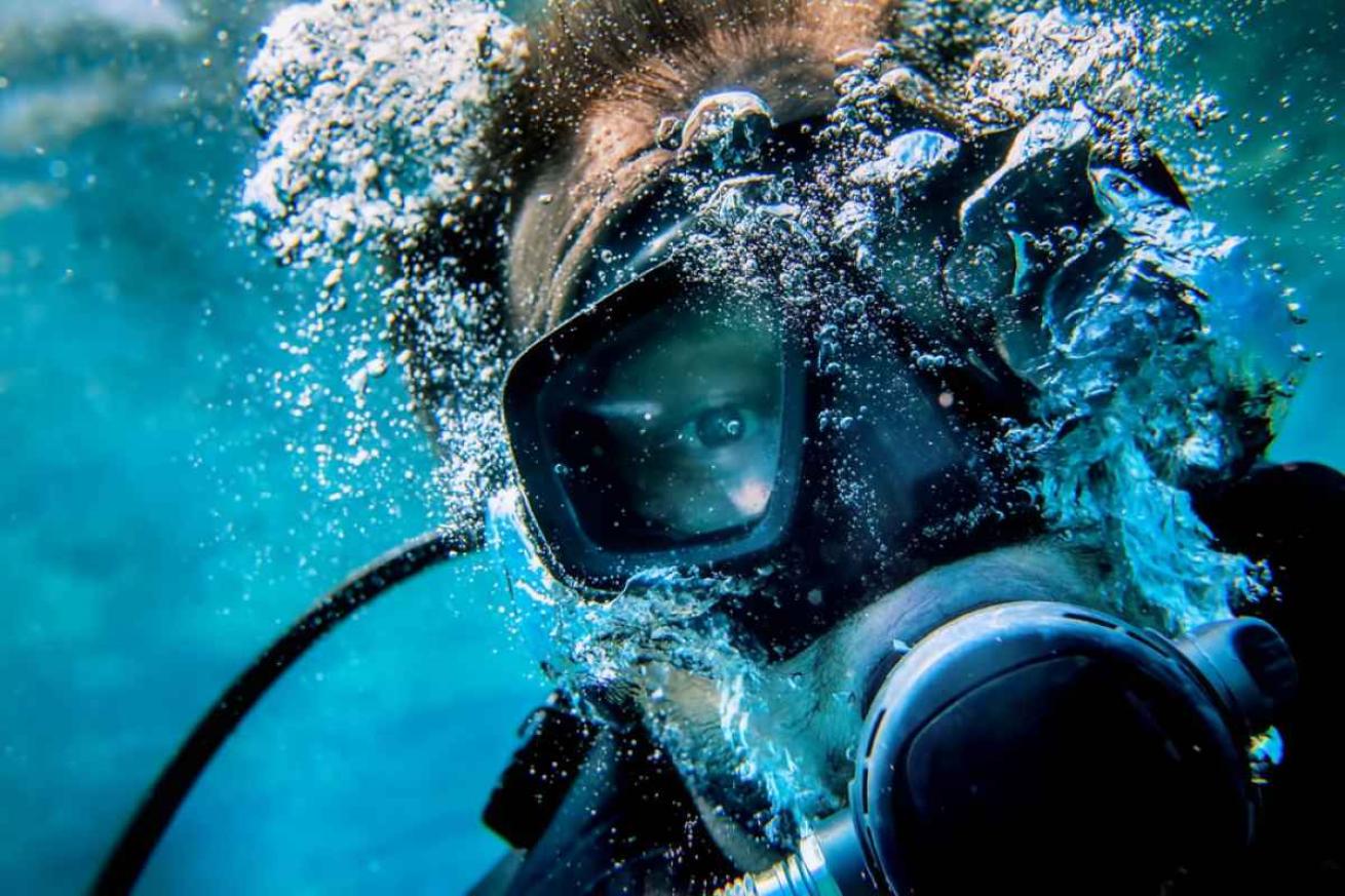 Vertigo while scuba diving