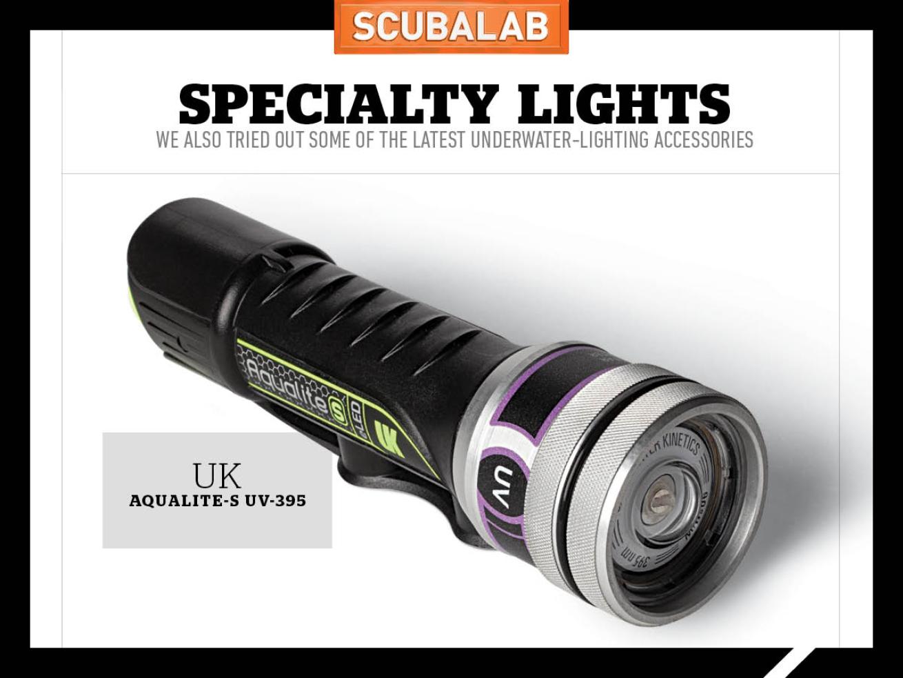 UK Aqualite-S UV-395 Dive Light Reviewed by ScubaLab