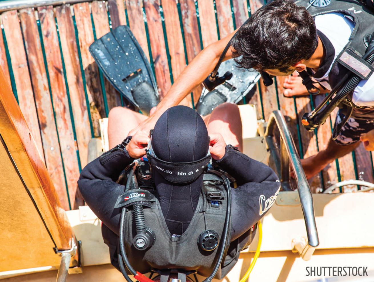 scuba diving weight check gear