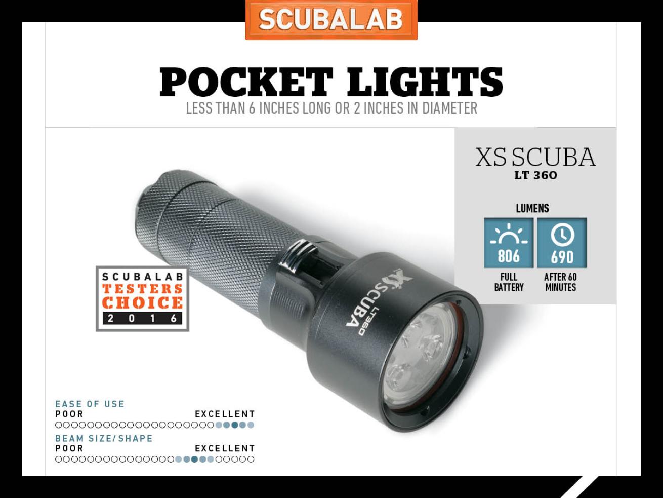 XS Scuba LT 360 Dive Light Reviewed by ScubaLab