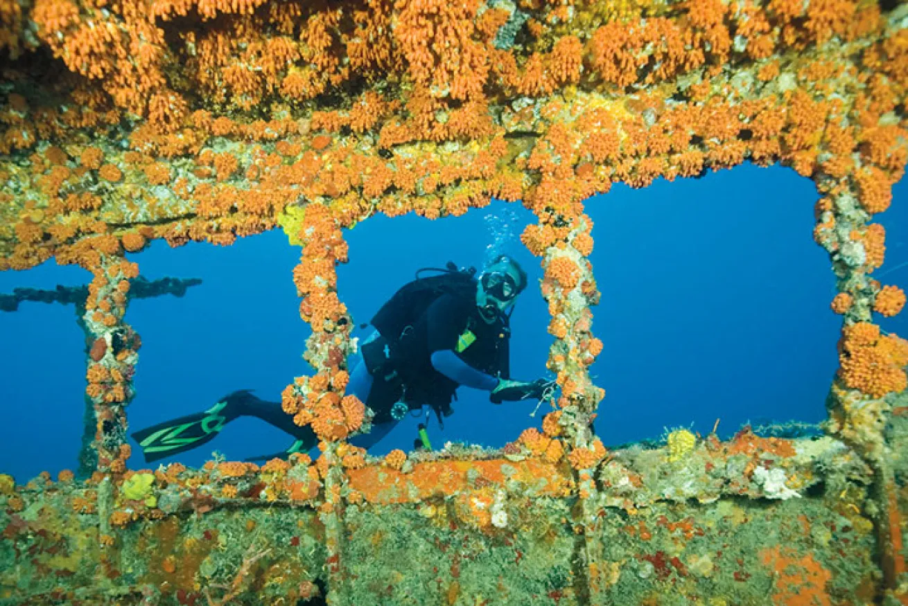 A view of the Capt. Dan