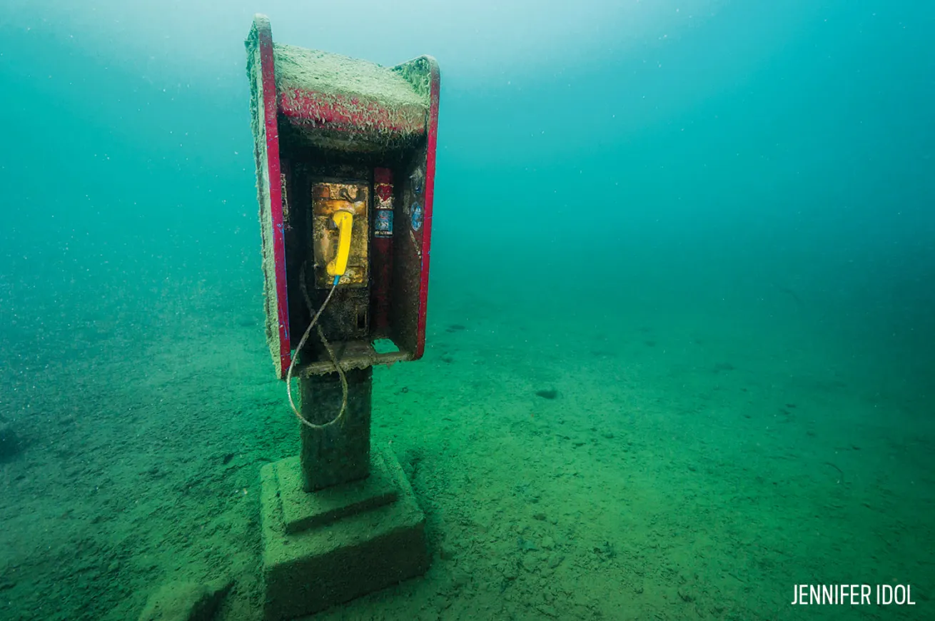 Telephone Booth Underwater Blue Springs