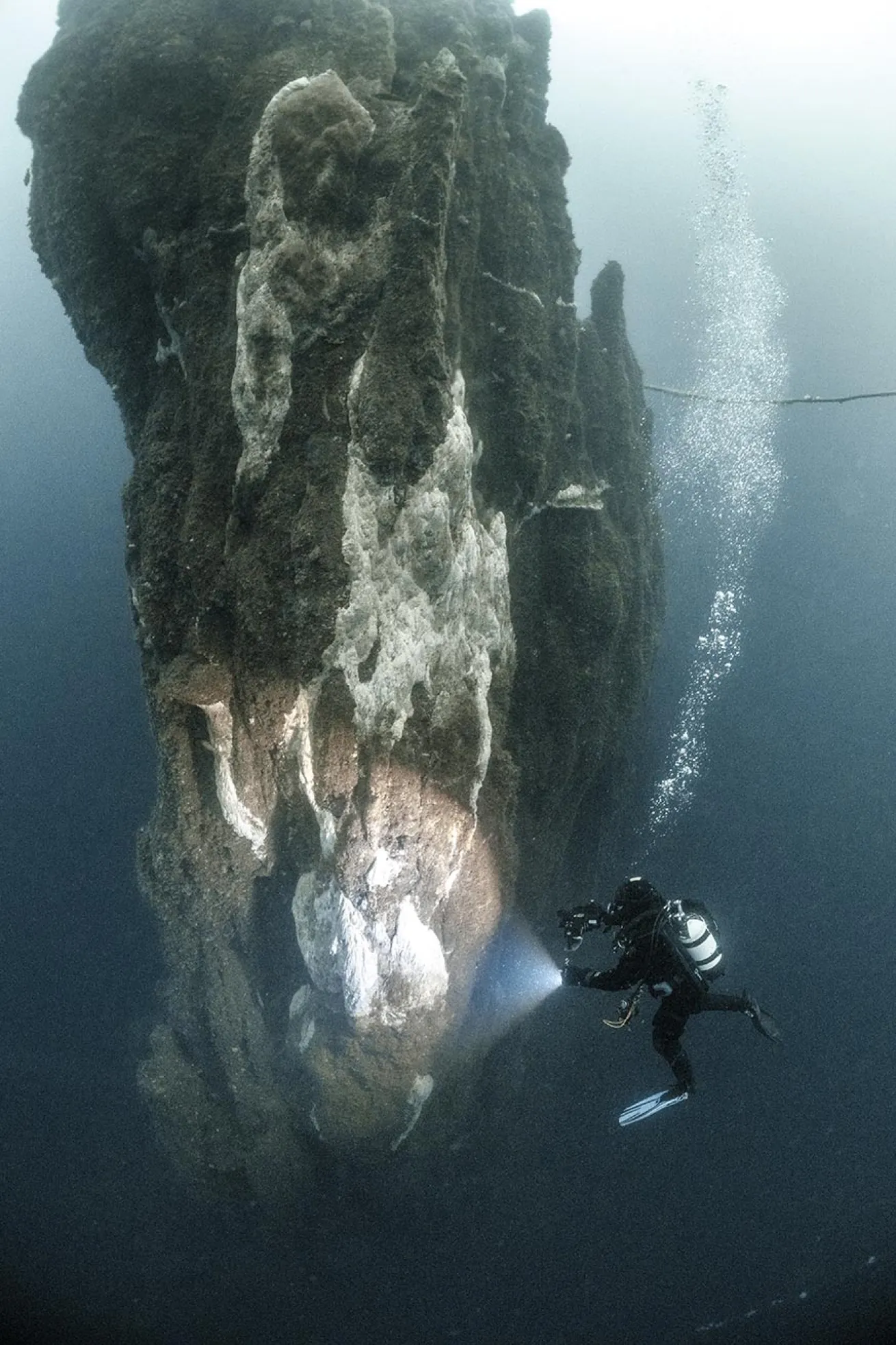 The Strýtan hydrothermal chimney.