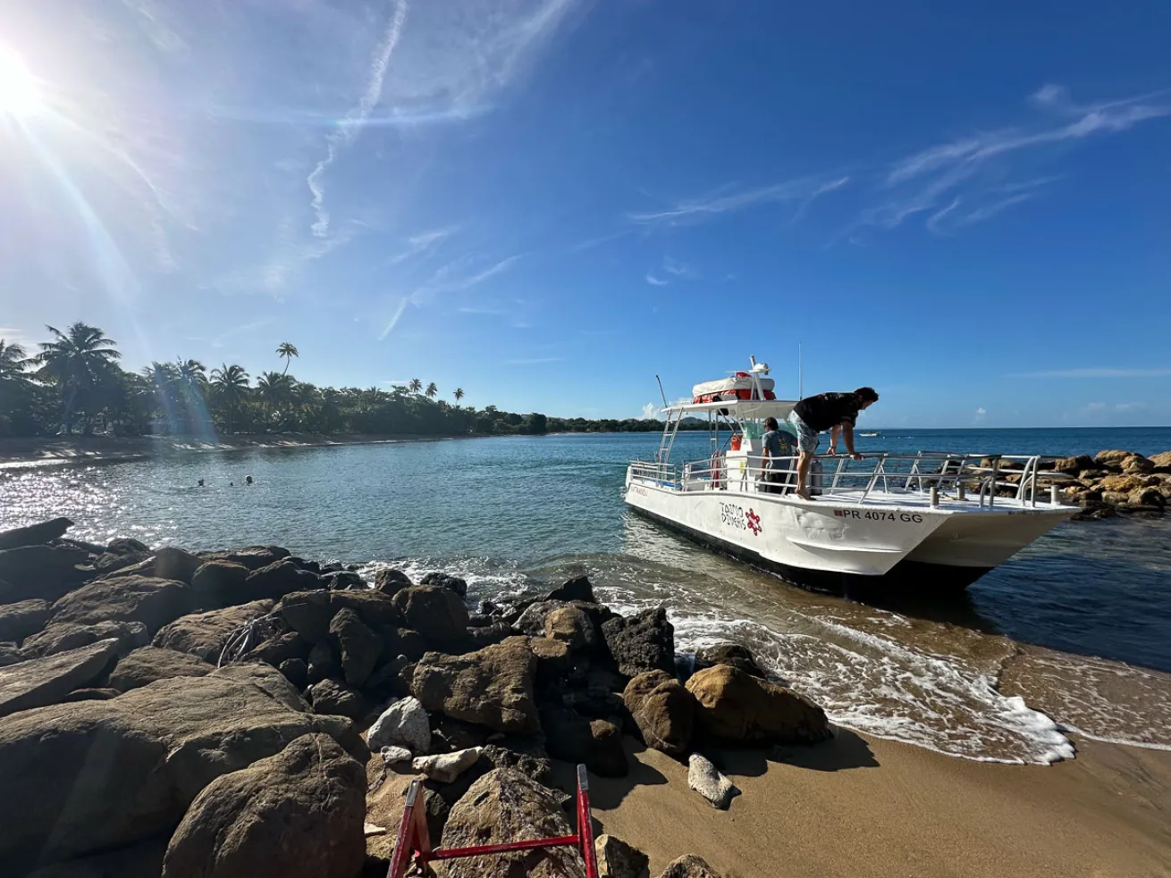 With no formal marina, boats like Katmandu launch right from the beach.