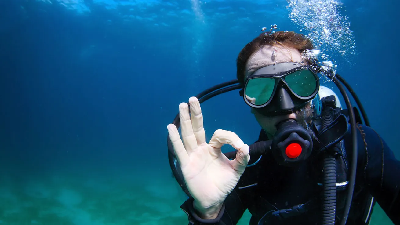 diver underwater