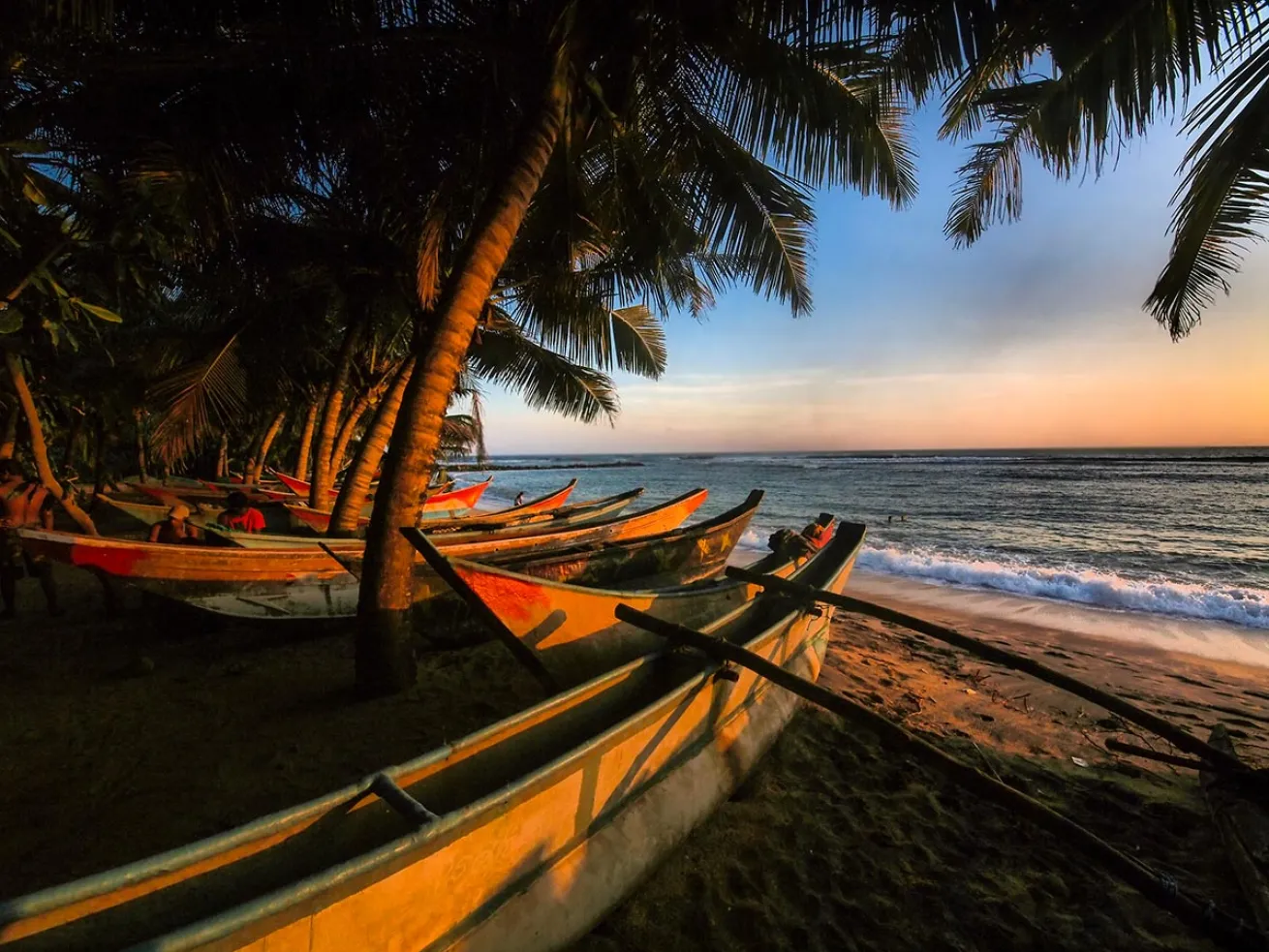 outrigger canoes