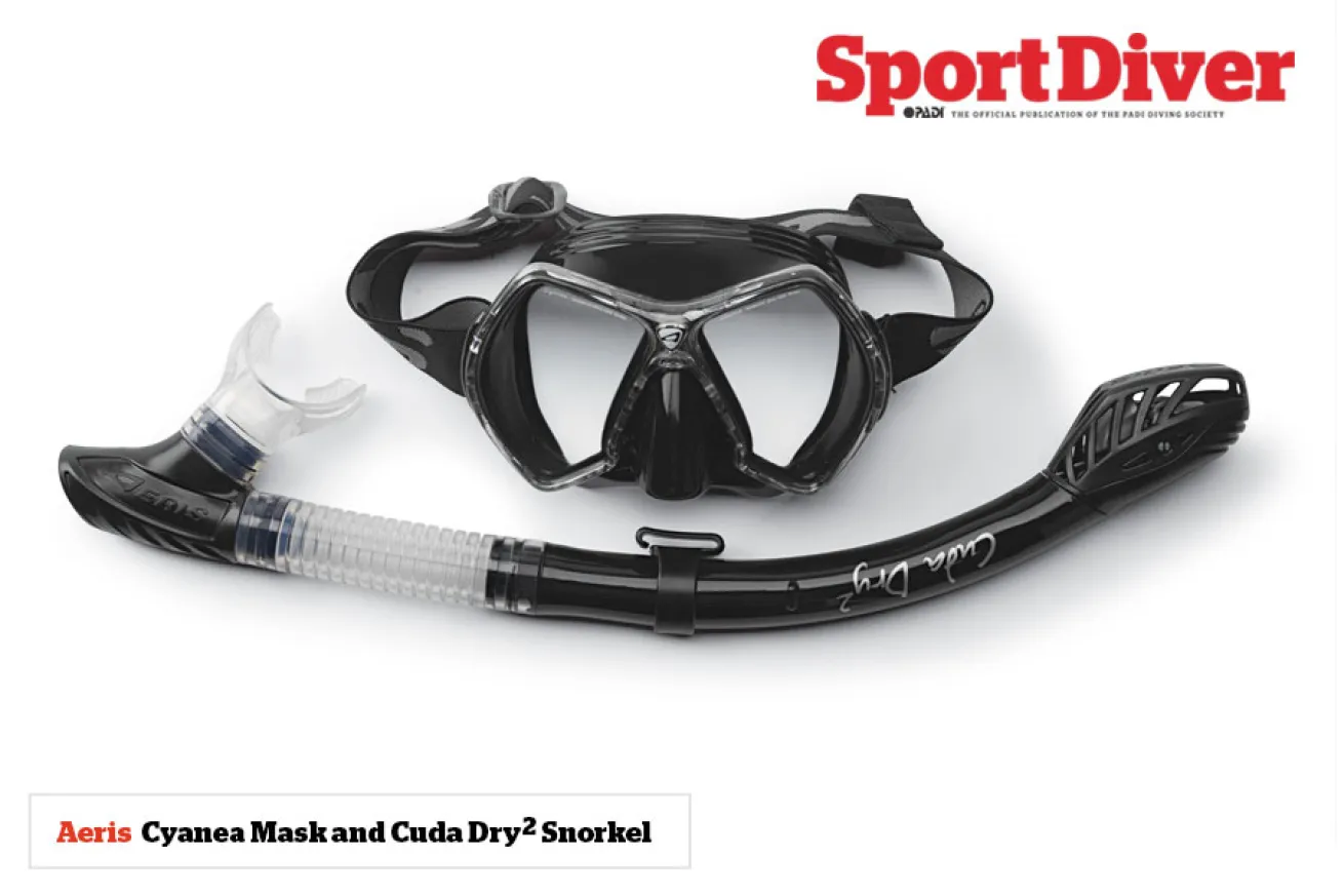AERIS - Cyanea Mask and Cuda Dry 2 Snorkel