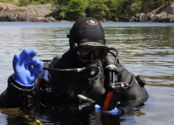 first facebook message underwater
