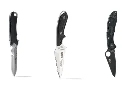 aqua lung seac spyderco dive knives
