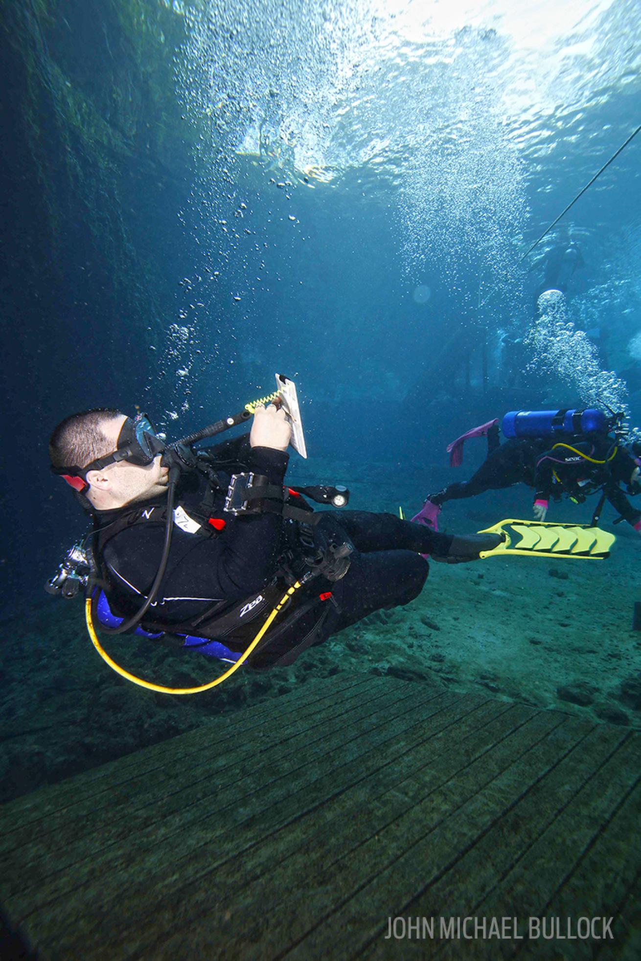 Scubalab 2016 bc test at Blue Grotto