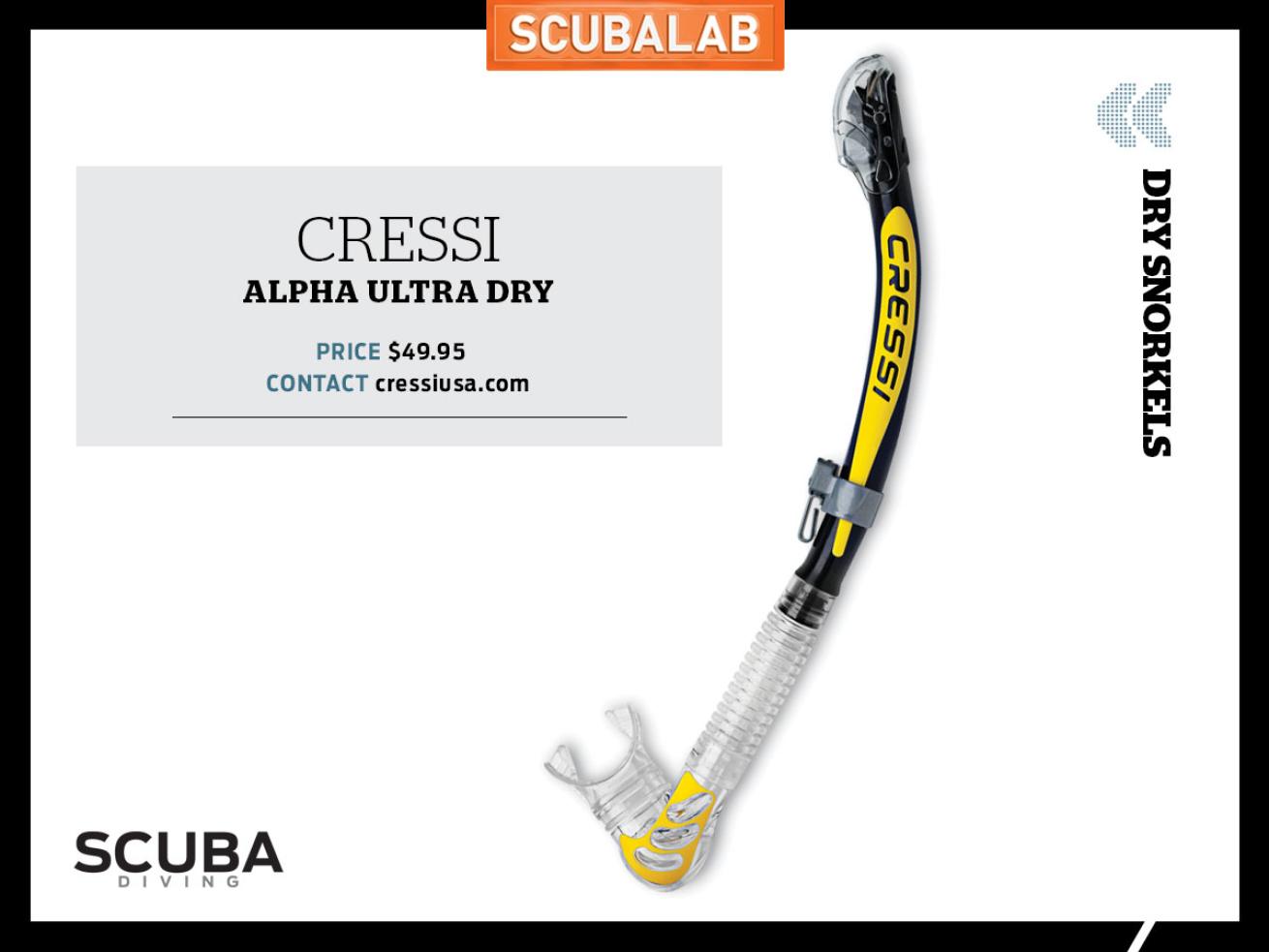 Cressi Alpha Ultra Dry Snorkel