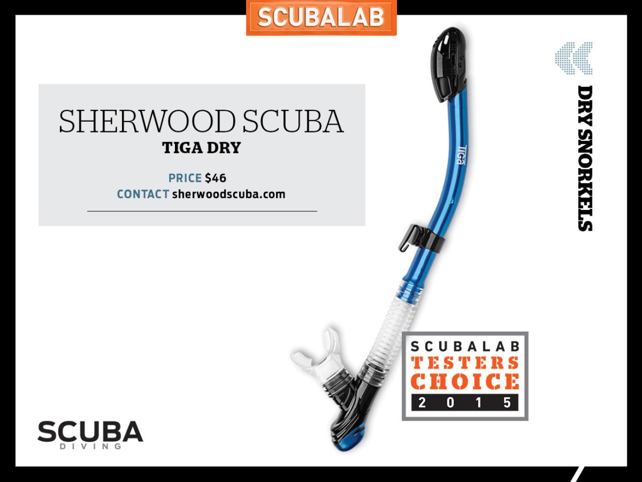 Sherwood Scuba Tiga Dry Snorkel