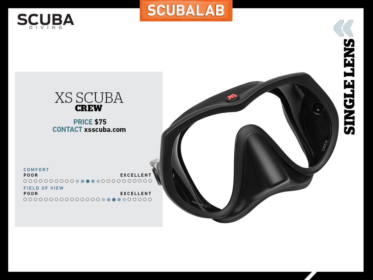XS Scuba Crew Dive Mask