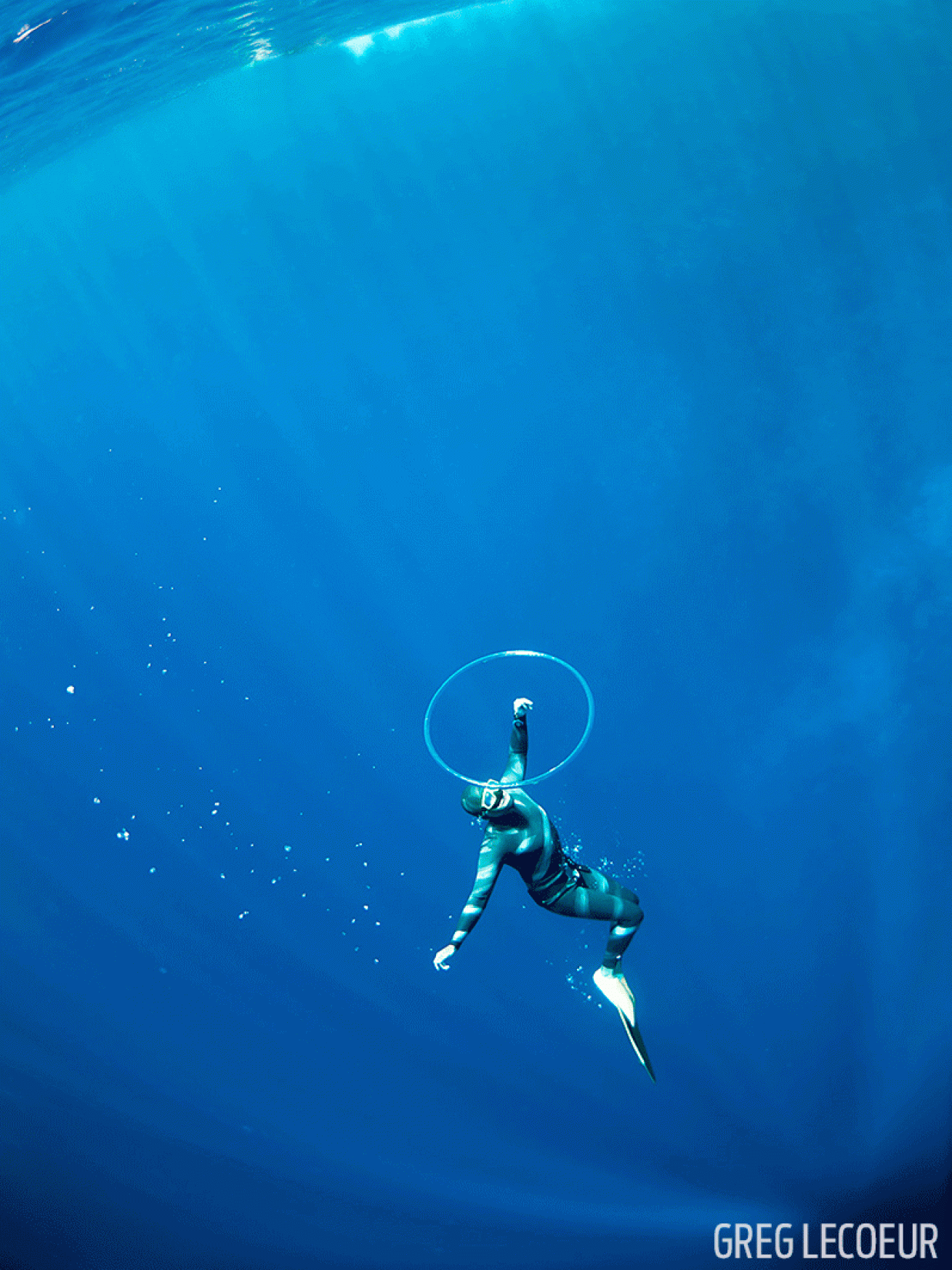 freediver underwater photo Blue Hole Red Sea