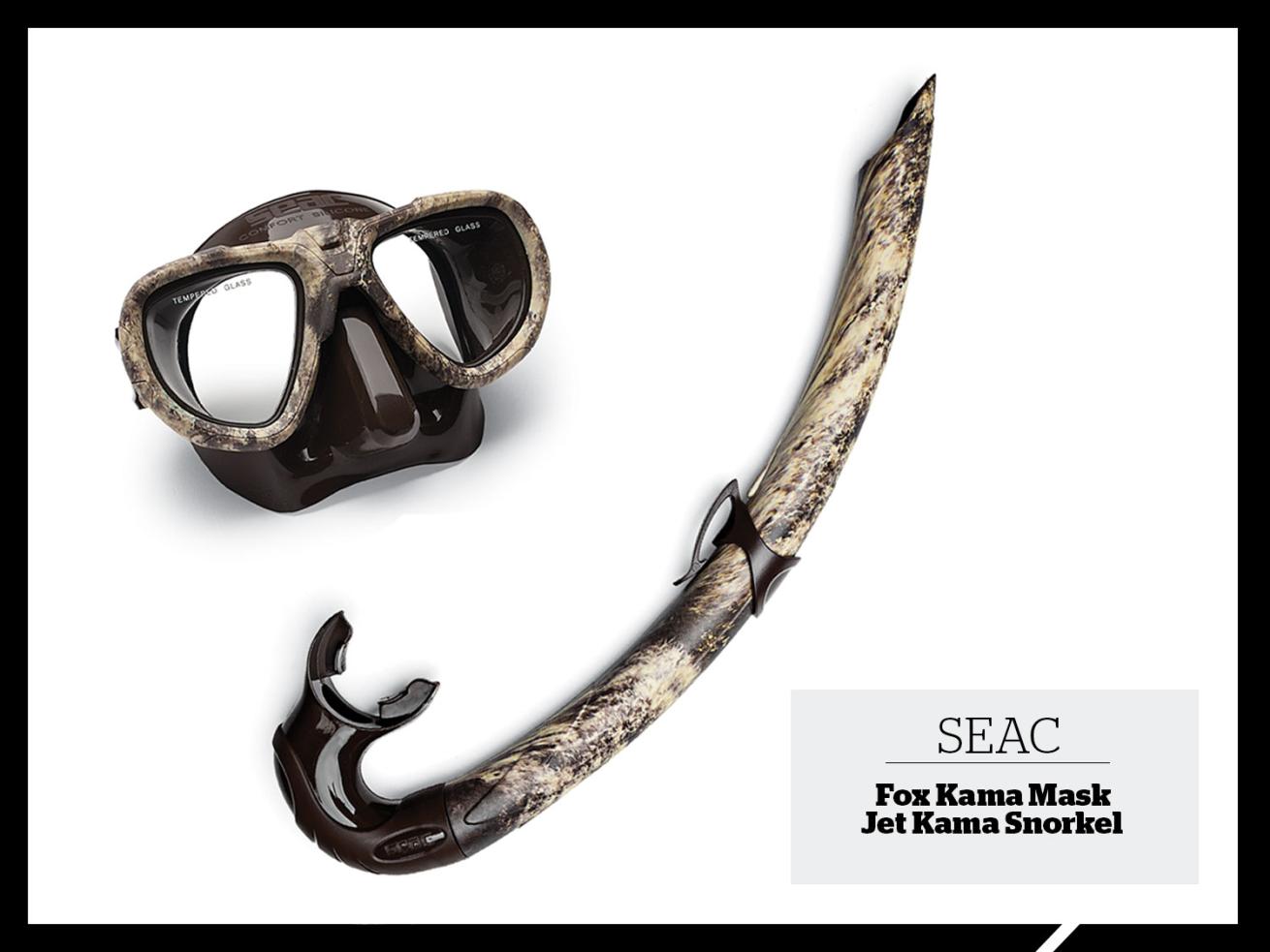 Seac Gear Fox Kama mask and Jet Kama Camo Snorkel