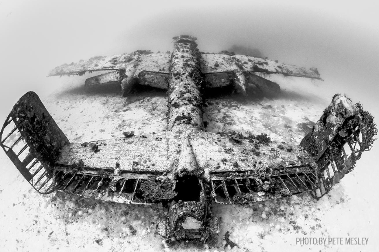 B-25 Mitchell Plane Wreck in the Marshall Islands