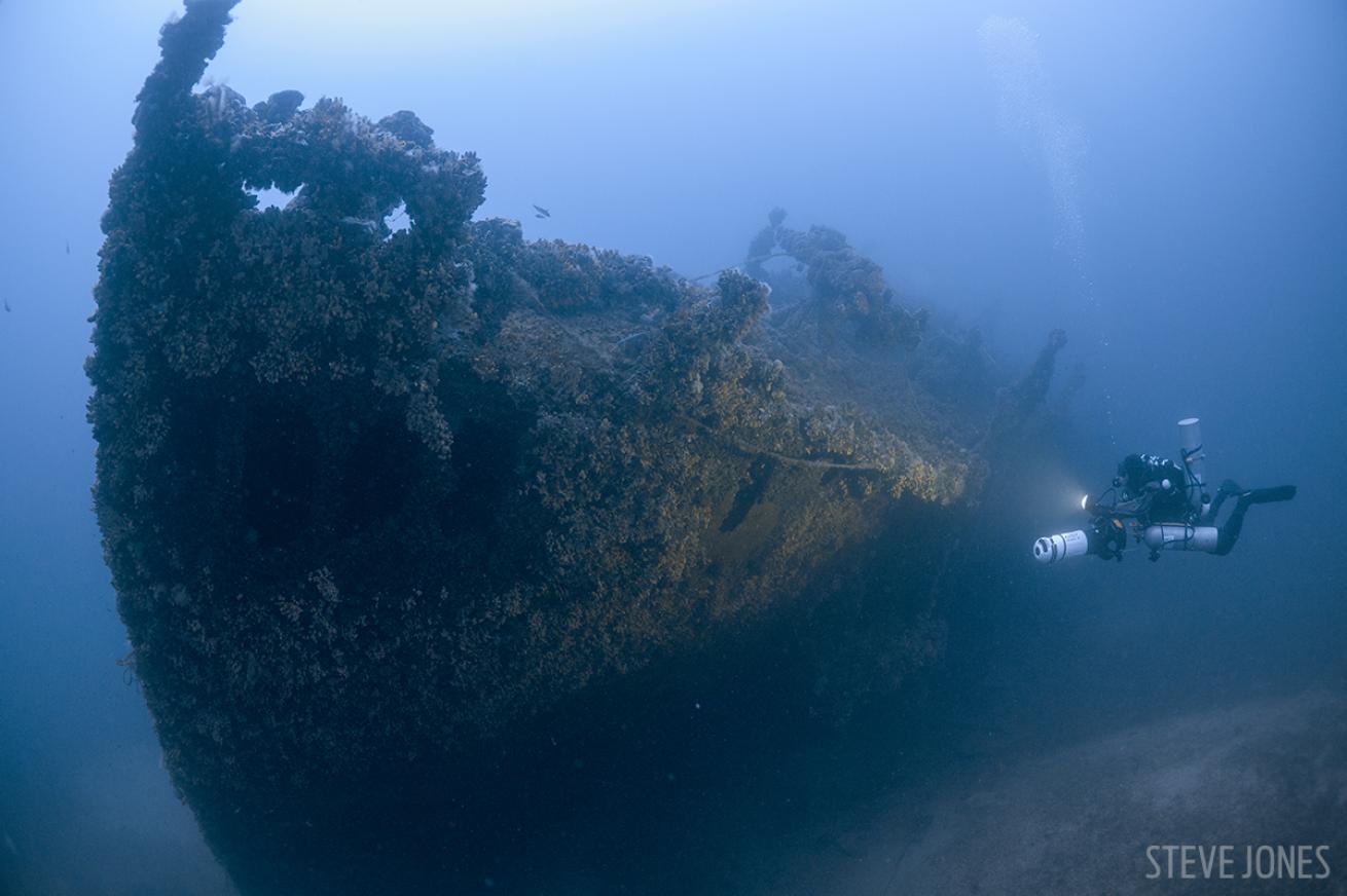 Underwater Photo of Le Polynesian Wreck in Malta