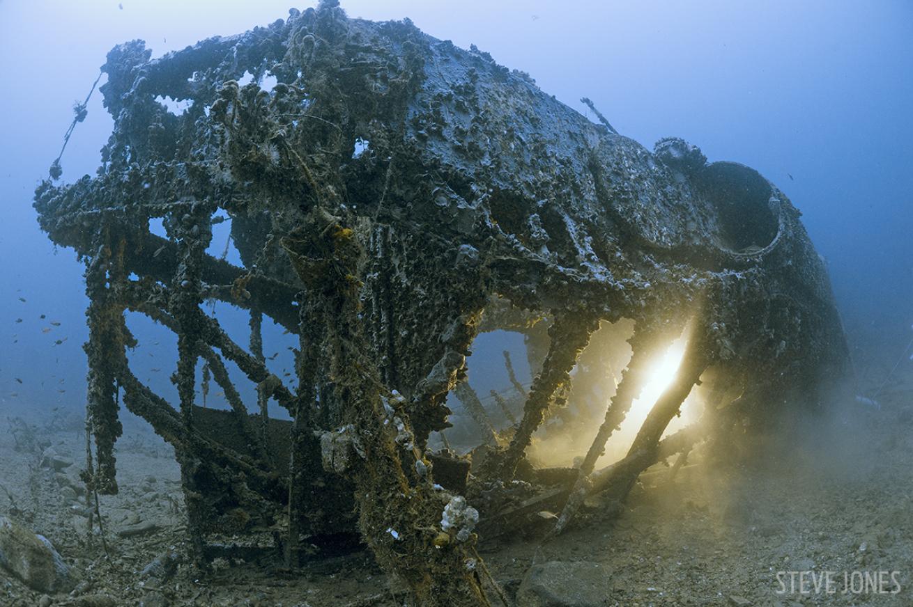 Underwerwater photo sunk S-Boat World War II