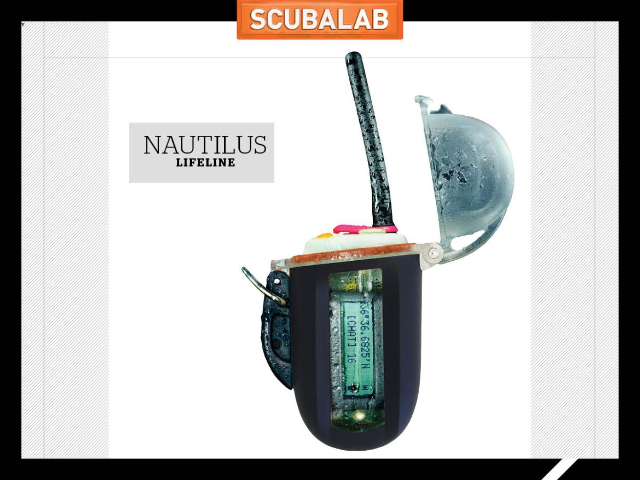 Nautilus Lifeline solo scuba diving safety equipment.