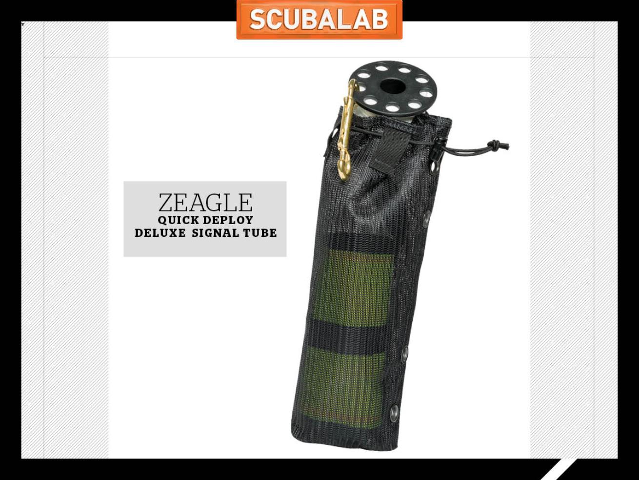 Zeagle Quick Deploy Signal Tube solo diving safety gear.