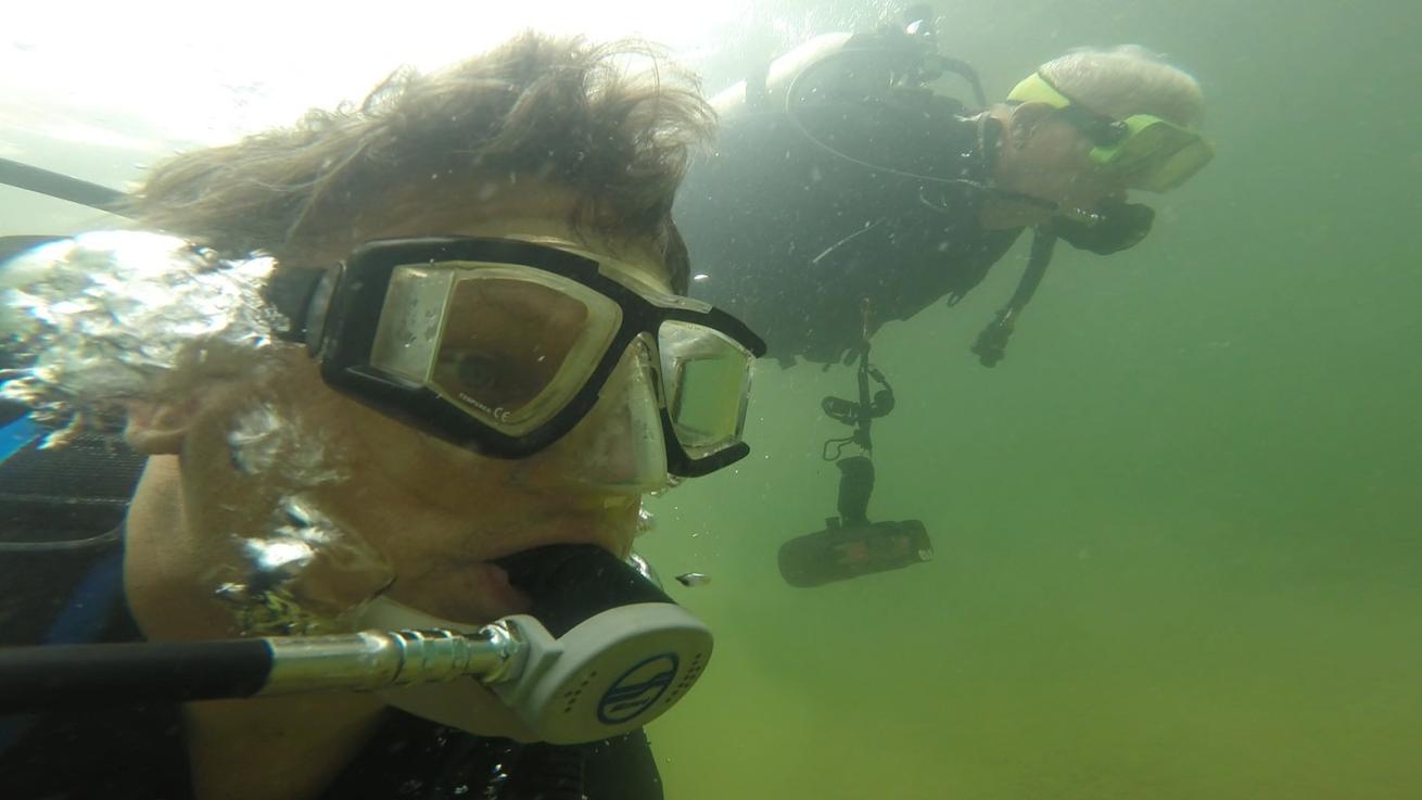 scuba divers underwater