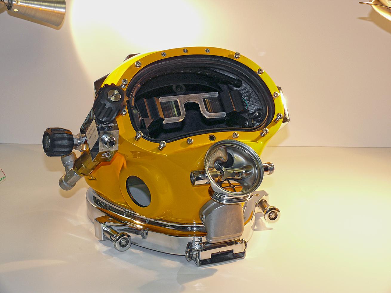 Navy Helmet with Virtual Reality Display