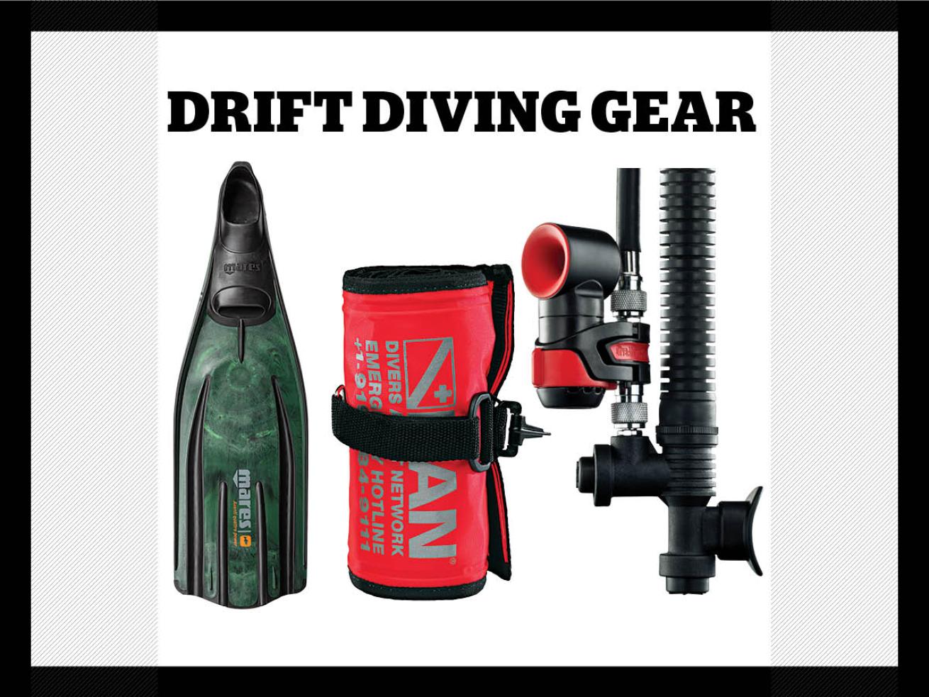 Scuba diving gear for drift diving